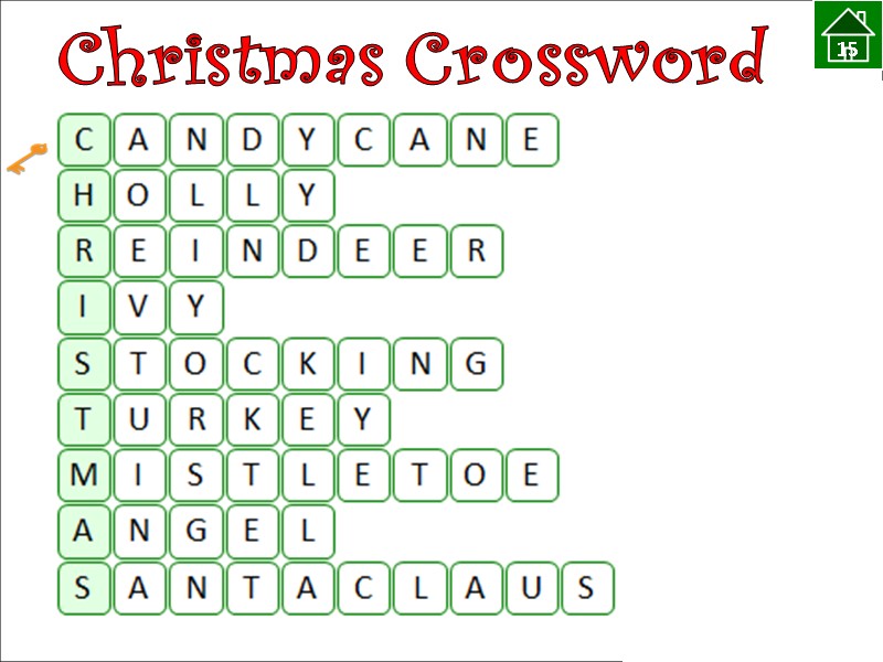 15 Christmas Crossword